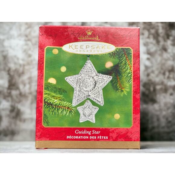 Vintage Hallmark Keepsake Ornament, 2001 Guiding Star, Teacher, Collector Gift - Picture 1 of 5